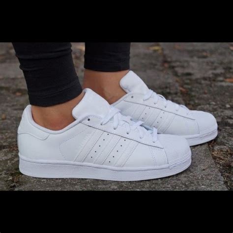 witte adidas sneakers classic